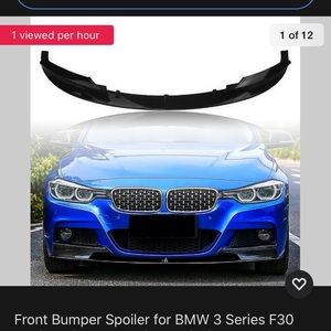 Front bumper spoiler bmw 3 series